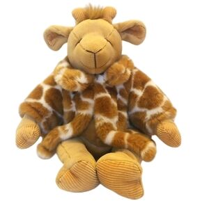 Vintage Russ Gisella Giraffe Plush Doll with Faux Fur Coat – 14” Collectible